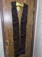 Elegant Clergy Stole Green And Gold  Pastor  Minister Vestments Hand Made