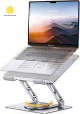 Laptop Stand Desk, Laptop Riser - [360° Rotatable] Foldable Aluminum Notebook Ho
