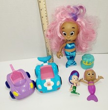 Bubble Guppies Toy Lot Figures Vehicles Doll Race Car Mattel Mixed Assorted Lot