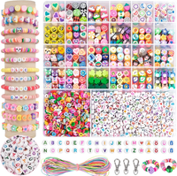 Ruby 1800Pcs Perlen Zum AuffäDeln Kinder, DIY Perlen FüR ArmbäNder Mit Deutschen