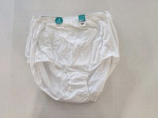 Vanity Fair Perfectly Yours Classic White Cotton Briefs 3-Pack Sz 10 3XL