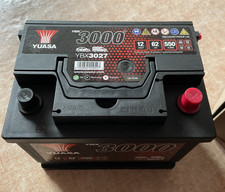 Yuasa YBX3027 12V car battery - almost unused (see description)