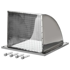 12"x12" Wall Vent Cover Exterior Dryer Vent Grille Louvered Duct Ventilation