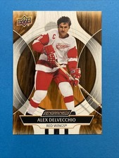 2024-25 Upper Deck Engrained Icons Alex Delvecchio Base #32 Red Wings