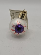 Old World Christmas The Evil Eye Purple Glass...