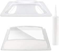 RV Skylight Replacement Bundle,18" x 26" Outer Dome Fit 14" x Clear 