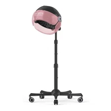 TASALON Pink Ionic Hooded Hair Dryer Professional Standing Bonnet on Wheels