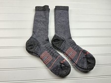 Bombas Hex-Tec Hike Merino Wool Blend Lot Of 2 Pairs Calf Socks Size L