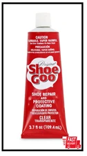 Original Shoe Goo - 3.7 Fl Oz Tube - Clear Shoe Glue - Repairs Soles, Heels, Pat