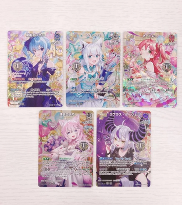 Hololive 1st Anniversary Celebration Set 5 Bonus Cards Japan New
