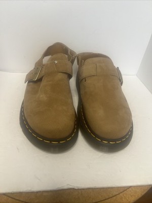 New Doc Marten  Jorge II Nubuck Leather Slingback Mules    Shoes Tan   Men 12