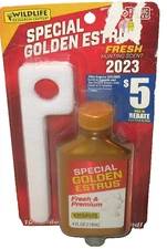 Wildlife Research Special Golden Estrus Hunting Scent 4oz 2023 Deer Lure NOS