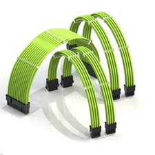 - AVA 50cm PSU Cable Extension Sleeved Custom Mod GPU PC Braided w/Comb Kit |...