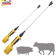 Rechargeable Livestock Prod for Cows Electric Cattle Prod for Cow Dog (Total 43"