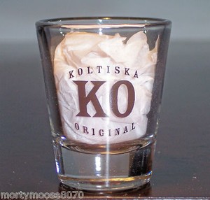 KOLTISKA-90-PROOF-LIQUEUR-SHOT-GLASS-SHOTGLASS-SHOOTER-A-COWBOY-TRADITION-NEW