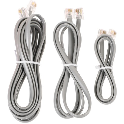 3 Pcs Telefonkabelkristallkopf Telefonverlängerungskabel Für Festnetz