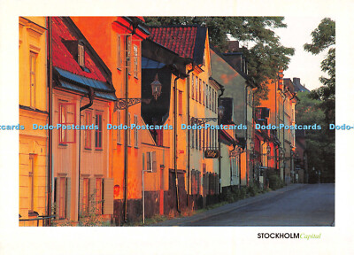 D080585 Stockholm Hauptstadt. Alte Gebäude an der Fjällgatan. Sodermalm. Cindor. Magnu