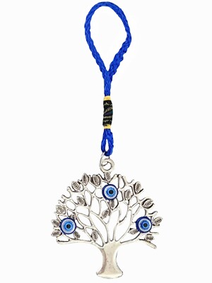 Turkish Blue Evil Eye on Wish Tree Amulet Hanging Decor Gift Retro-H6
