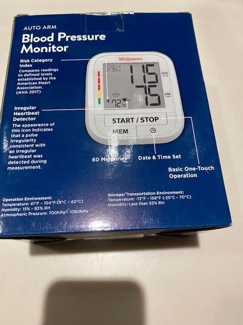 Walgreens Auto Arm Blood Pressure Monitor