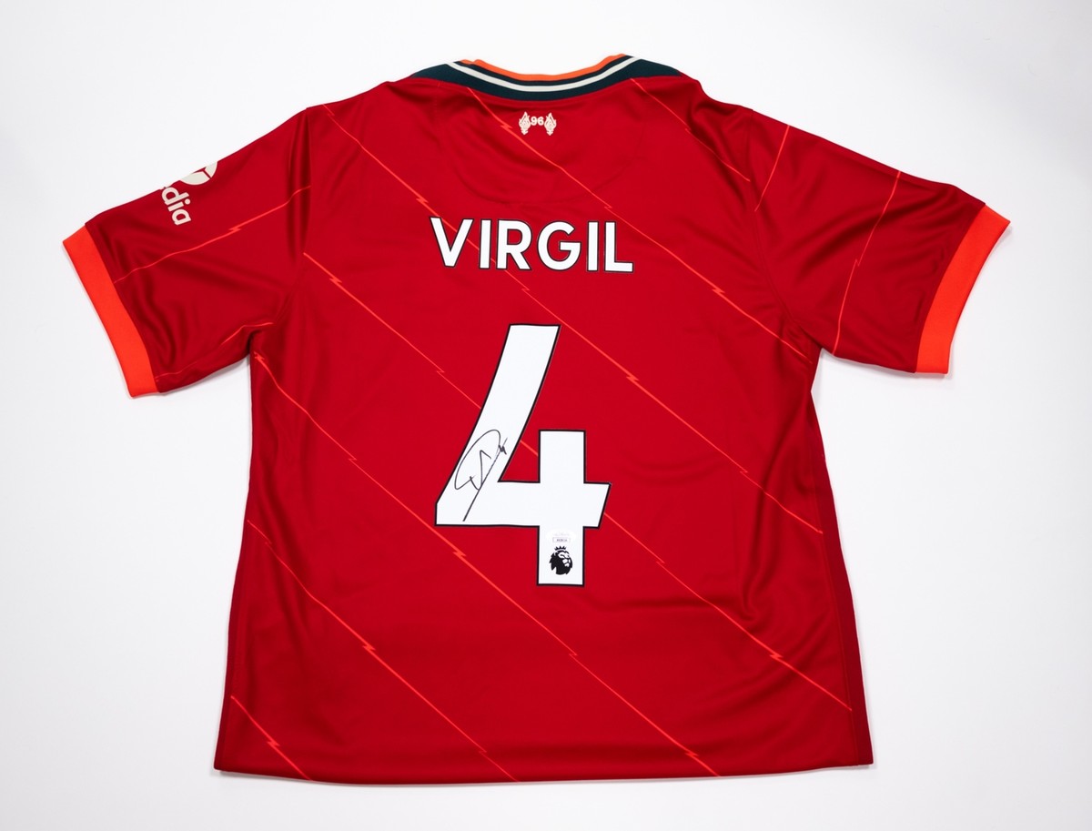 Virgil van Dijk Signed Liverpool FC Shirt Genuine Autograph