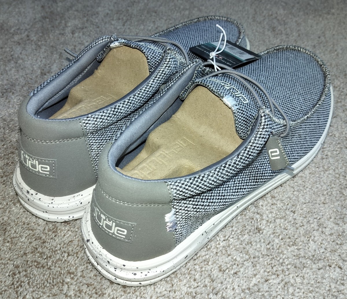 Hey Dude Welsh Mens Grey Slip On Loafer Boat Shoes Size 11 112210000 Hey Dude Welsh Grip  main image 2