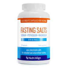 Fasting Salts Capsules Pure Electrolytes: Sodium, Potassium, Magnesium. 120 caps