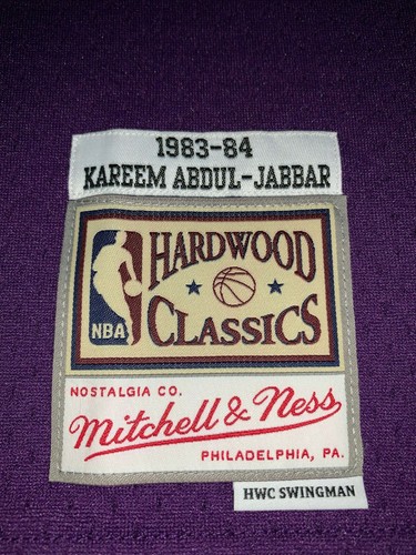 Mitchell Ness Angeles Lakers 1983-84 Kareem Abdul-Jabbar Swingman LILA Trikot - Bild 14 von 18