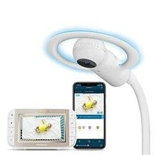 Motorola Halo+ Baby Monitor Camera with Power Cables and Overhead Crib Mount