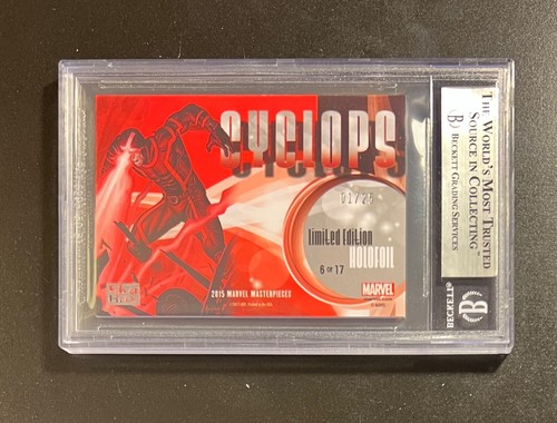 2016 Marvel Masterpieces Kaleidoscope Holofoil Card #6 CYCLOPS BGS 8.5 01/25!!! - Picture 2 of 2