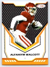 2024 Sage High Series Black Alfahiym Walcott #179 Rookie Arkansas