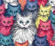 SCRINBLE CATS FUN COMPUTER MOUSE PAD 9 X 7 TOO CUTE
