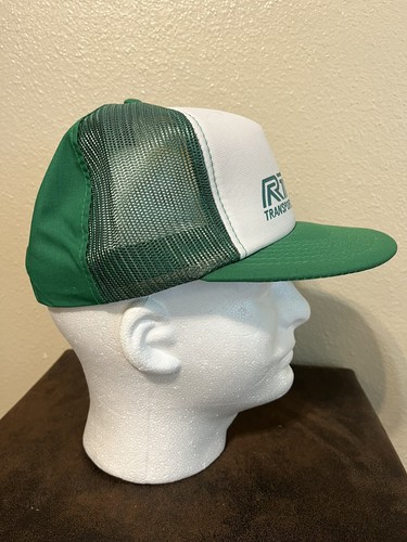 Vintage RTC Transportation Mesh Green Trucker Young An Trans Hat Snapback Cap - Bild 4 von 7