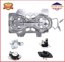 NED7200TW NED7200TW10 NED7200TW0 Amana Dryer Heating Element & Fuses