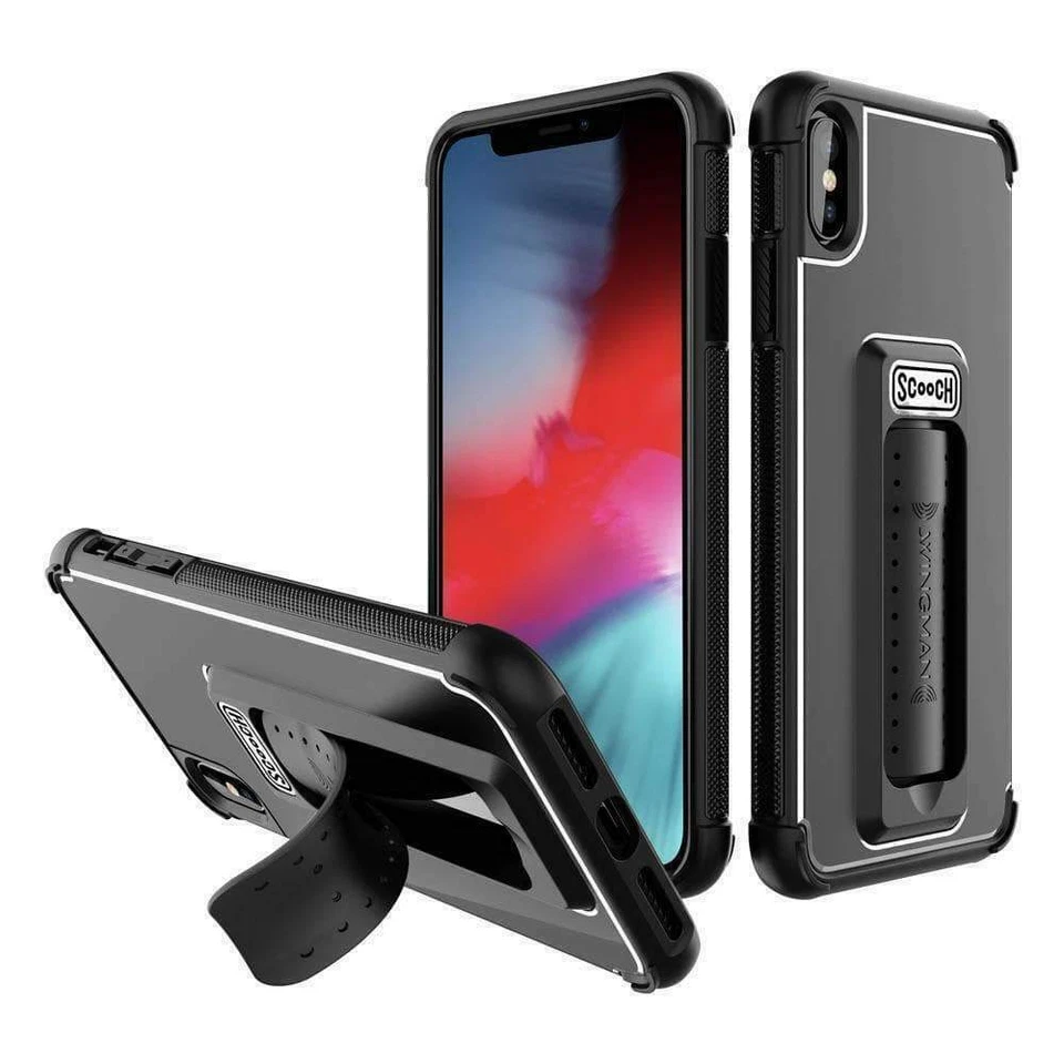 Scooch Wingman 5-в-1 черный чехол для Apple iPhone X / XS - новый  - Изображение 2 из 2