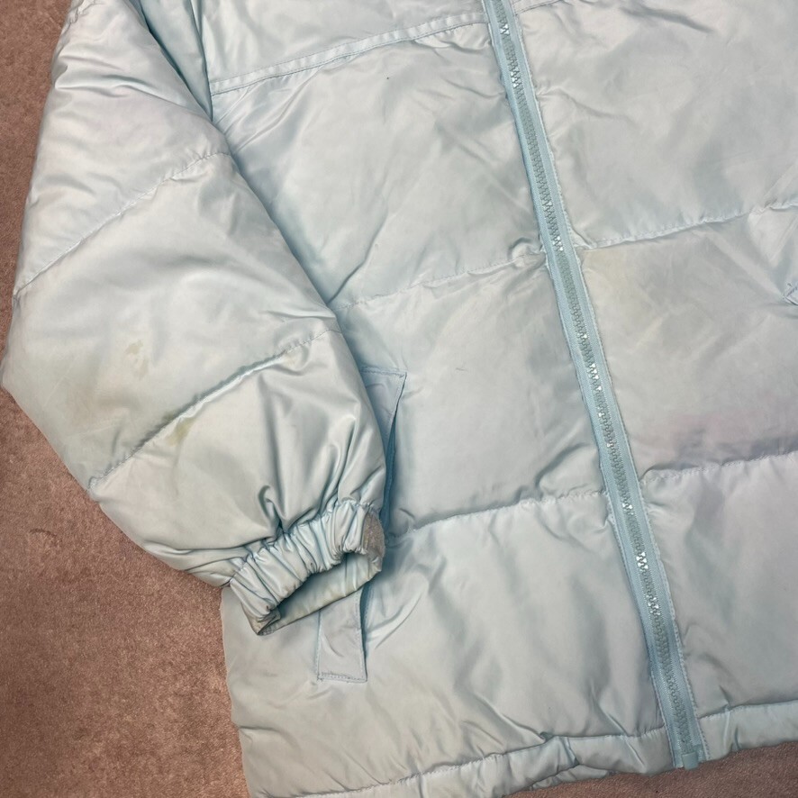 The North Face Puffer Jacket Kids Y2K Skiing Full Zip Coat, Blue, Medium image 7