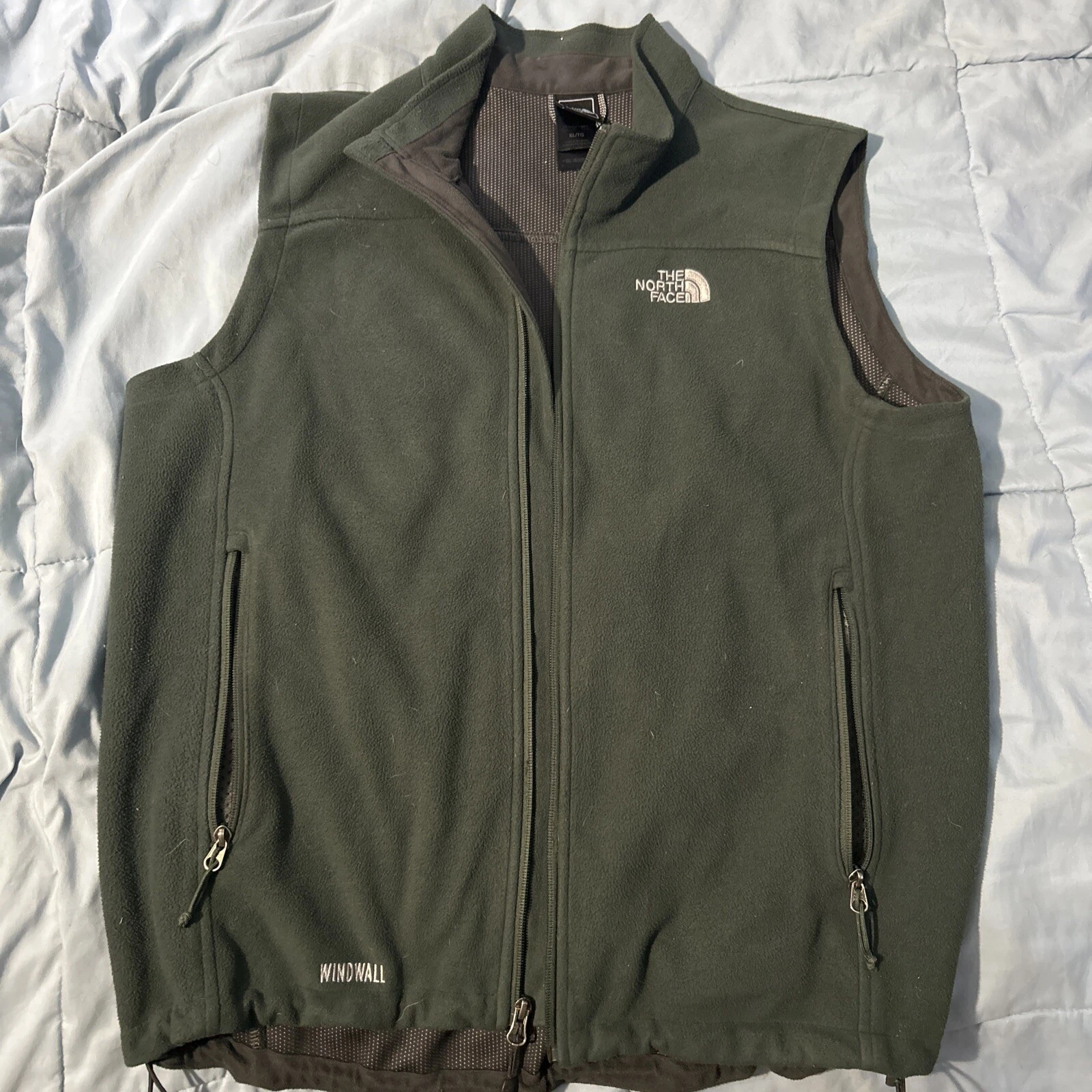 The North Face Windwall Vest Mens X-Large XL Grey Full Zip Outdoors