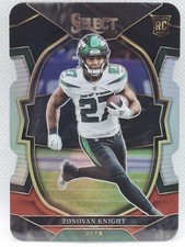 2022 Panini Select Concourse Zonovan Knight RC Black & Red Prizm Die-Cut #89