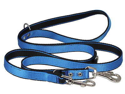 6 Way European Multi-functional Nylon Dog Leash  Adjustable Lead 40'' to 70'' Long