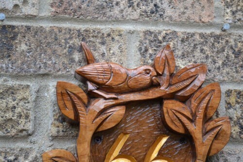 Personalized Home Decor Address Wood Carving Sign House Number Bird Look Decor - Picture 8 of 8