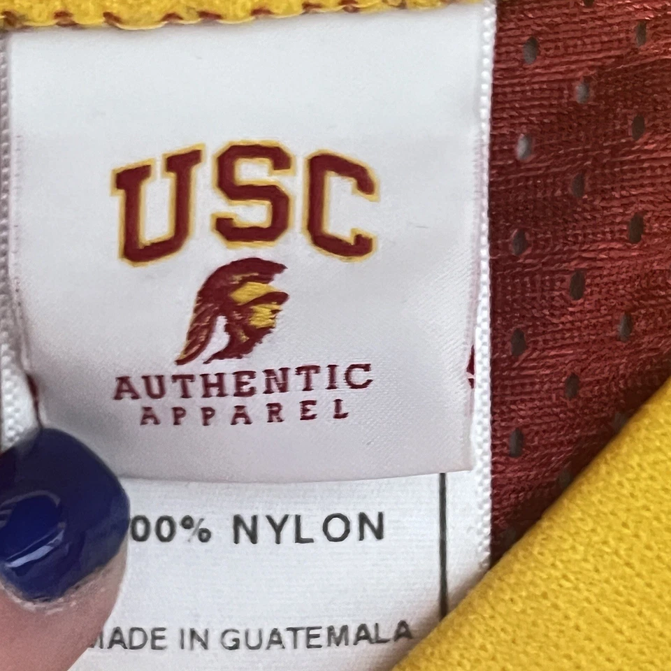 Camiseta deportiva de baloncesto troyana USC para niños grande cardenal dorada sin mangas de nailon Foto 3 de 4