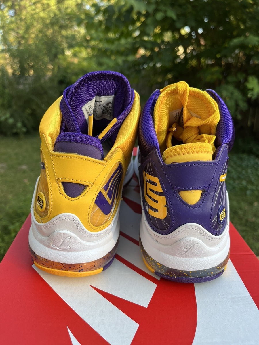Nike LeBron 7 QS Media Day GS Size 7Y Lakers Court Purple