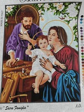 Printed needlepoint canvas 50x60 Cm Sacra Famiglia Canvas Only Krainer