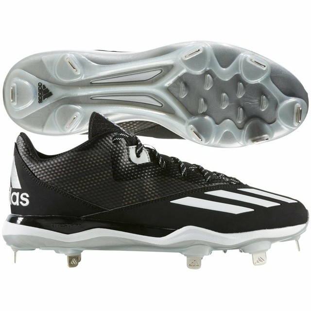 New Adidas Lite Strike Men's Black & White Baseball Softball Cleats Size 11 NWT | eBay