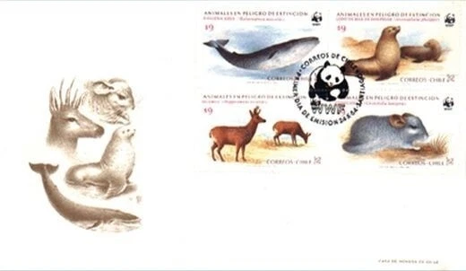 World Wildlife Fund (WWF) Sellos de Chile