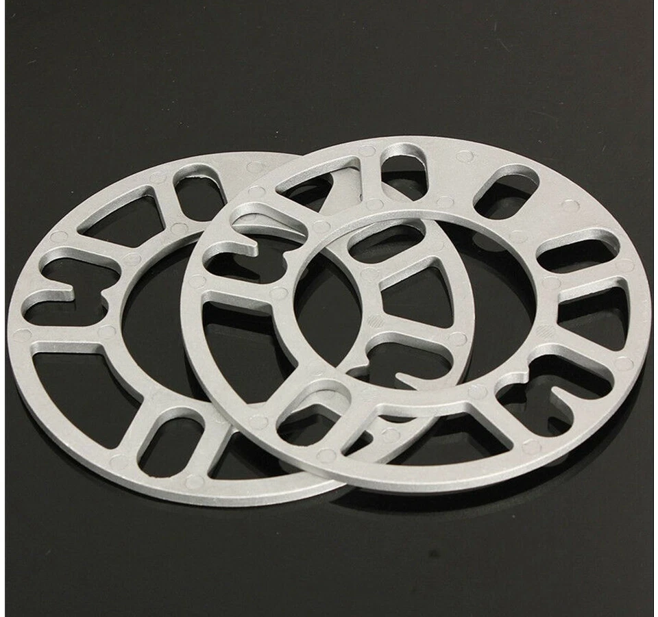 4 Pcs/Set 5mm Aluminum Auto Car Wheel Tire Spacers Adaptor Shims Plate 4/5 Stud - Image 3 of 4