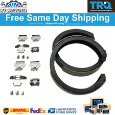 TRQ New Rear Parking Emergency Brake Shoe Kit For 2000-2014 Chevy GMC Buick Olds