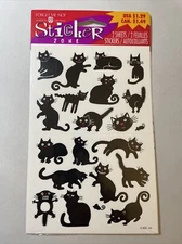 Vintage American Greetings Black Cats 2 Sheets New In Package Made In USA