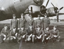 RARE! WW2 US ARMY 8TH AIR FORCE w/ INTEGRATED GROUND CREW ARMY CENSORED PHOTO