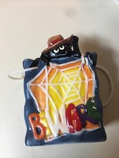 Beware Spider Web Candy Dish Halloween