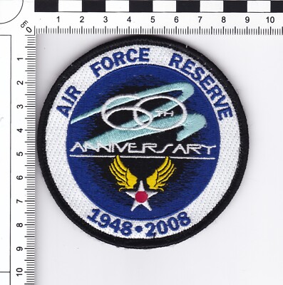 USAF Reserve 60th Anniversary 1948-2008 Full Color Collector Patch w. Hook